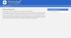 Desktop Screenshot of pharmacologyplus.com